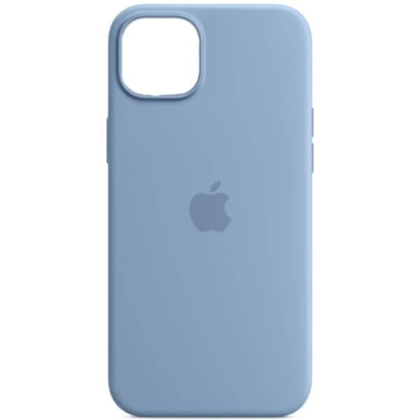 iPhone 15 Plus Silicone Case with Mag Safe | Color Winter Blue