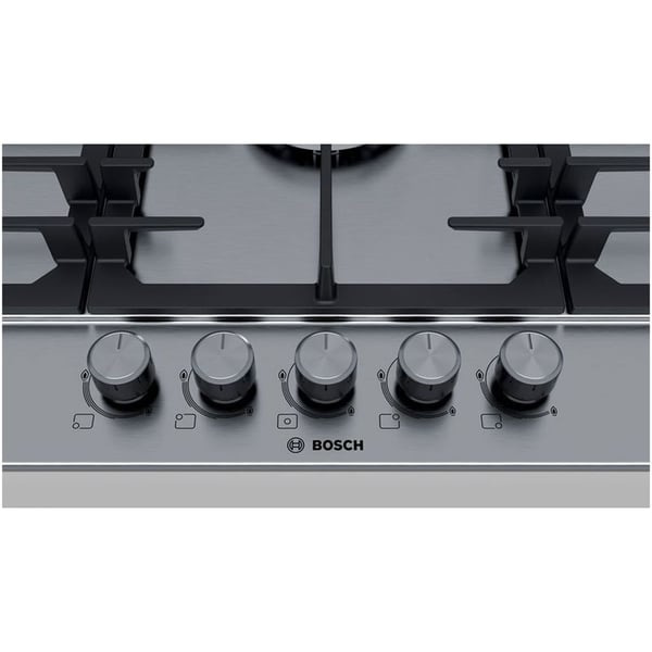 Bosch Gas hob | 90 cm Stainless steel | 5 Burner | PCQ9B5O90M