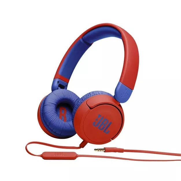 JBL Junior 310 | Red Color | Wired On-Ear | Kids Headphone