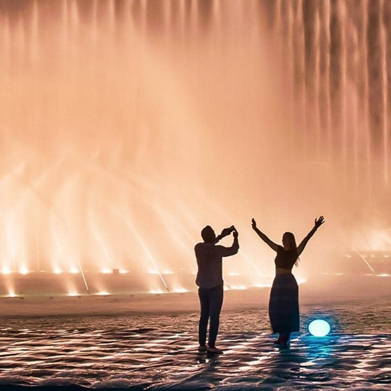 Dubai Fountain Boardwalk  Burj Khalifa