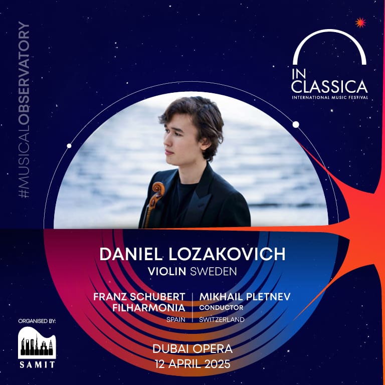 InClassica International Music Festival Presents A Tale of Two Stars - Daniel Lozakovich and Mikhail Pletnev at Dubai Opera  Dubai Opera