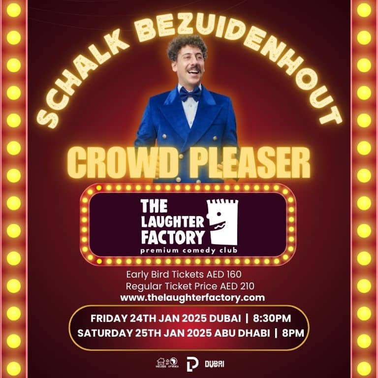 The Laughter Factory Presents NETFLIX STAR SCHALK BEZUIDENHOUT  The Agenda