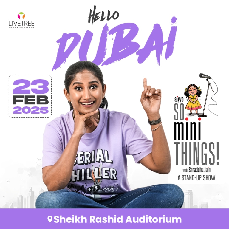 So Mini Things with Shraddha Jain in Dubai  Sheikh Rashid Auditorium