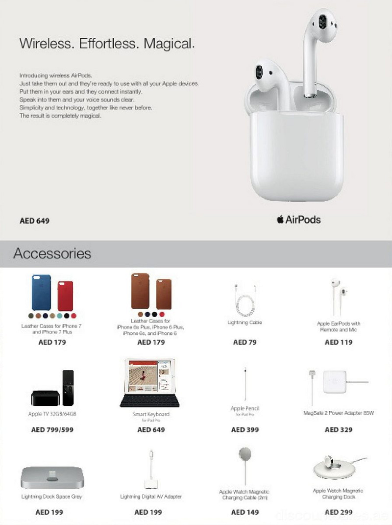 Apple AirPods and Accessories DSF Offer at JUMBO ELECTRONICS Al Ghurair Centre Shop Online at Dubai Offers 2