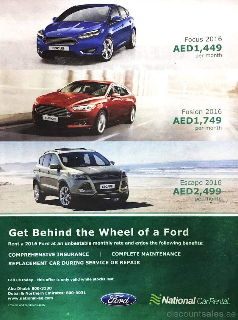 National Car Rental Special Offers Car Rental Shop Online at Dubai Offers 2