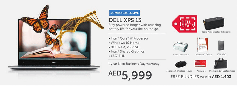 DELL XPS 13 Laptop (Exclusive Offer Start from 18 Aug 2016) City Centre Mirdif Shop Online at Dubai Offers 2