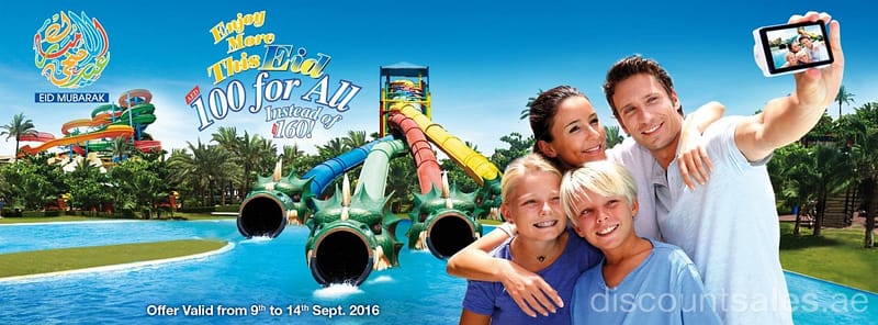 100AED FOR ALL! – Dreamland Aqua Park Eid Special Promo Hotel Stay Shop Online at Dubai Offers 2