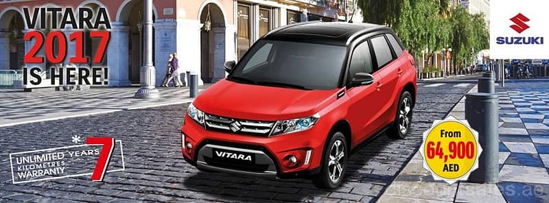 Suzuki’s New Vitara 2017 Exclusive Offer New Cars/SUVs Shop Online at Dubai Offers 2