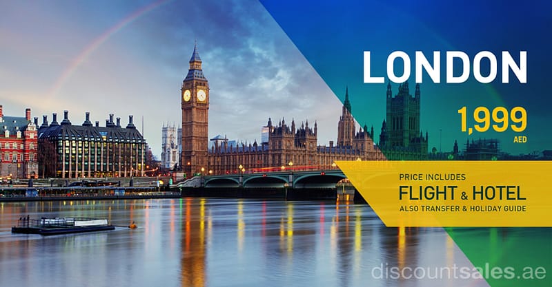 LONDON Holiday all inclusive just AED 1,999 Flight Tickets Shop Online at Dubai Offers 2