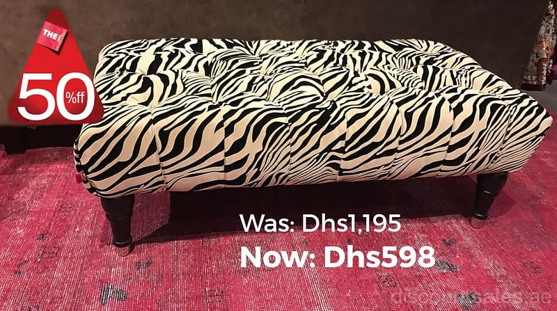 Animal print footstools 50% OFF @ The One Furniture's & Decor Shop Online at Dubai Offers 2