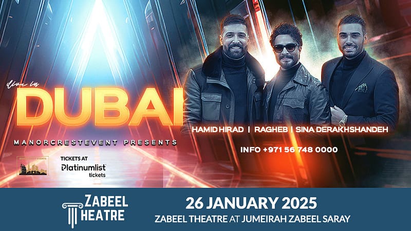 Ragheb & Sina Derakhshande live at Zabeel Theatre in Dubai  Zabeel Theatre - Jumeirah Zabeel Saray