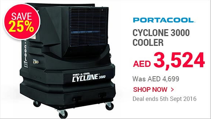 PORTACOOL Cyclone 3000 Cooler (till 5th Sept, 2016) Appliances Shop Online at Dubai Offers 2