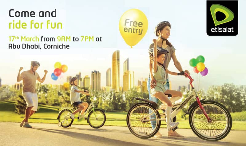 Join Etisalat Cycling Festival 2017 Entertainment Offers Shop Online at Dubai Offers 2