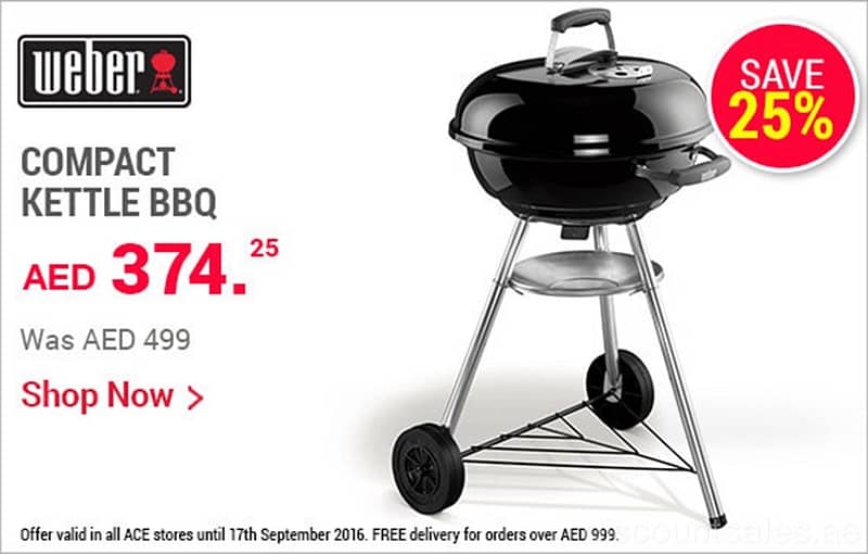 Save 25% OFF on Weber Compact Kettle BBQ Appliances Shop Online at Dubai Offers 2