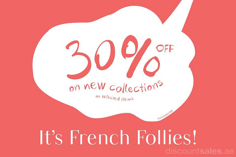 French Follies New Collection 30% OFF Bags & Accessories Shop Online at Dubai Offers 2