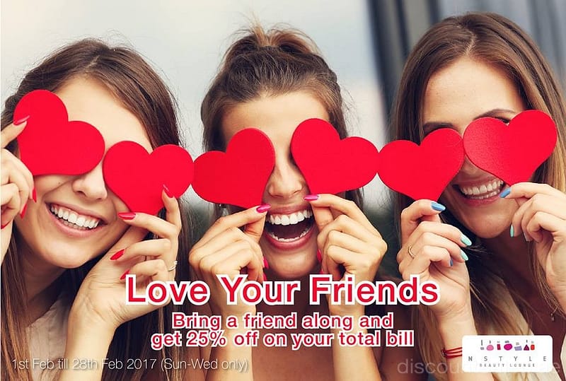 NStyle Beauty Lounge’s Love Your Friends Promotion Beauty Care Shop Online at Dubai Offers 2