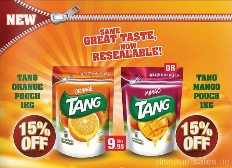 15% OFF New Tang Juice Drink Pouch Drinks & Beverages Shop Online at Dubai Offers 2