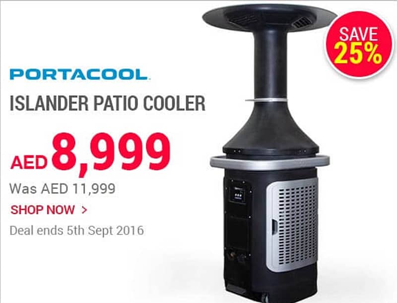 SAVE UP TO 25% on PORTACOOL Islander Patio Cooler (till 5th Sept, 2016) Appliances Shop Online at Dubai Offers 2