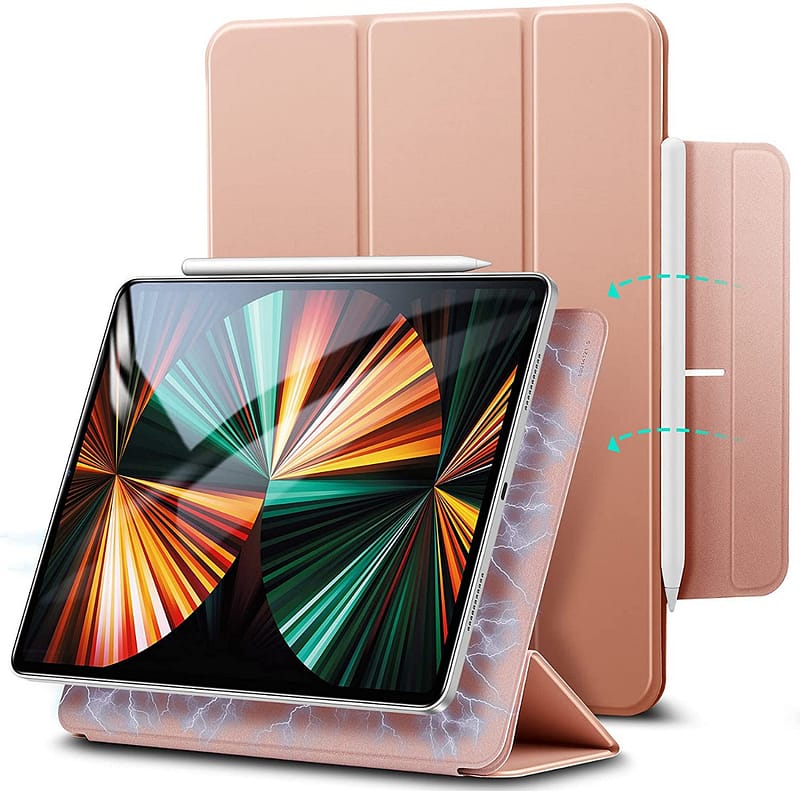 ESR Rebound Magnetic with Clasp for iPad Pro 12.9 2021 Rose Gold Accessories Shop Online at Dubai Offers 2