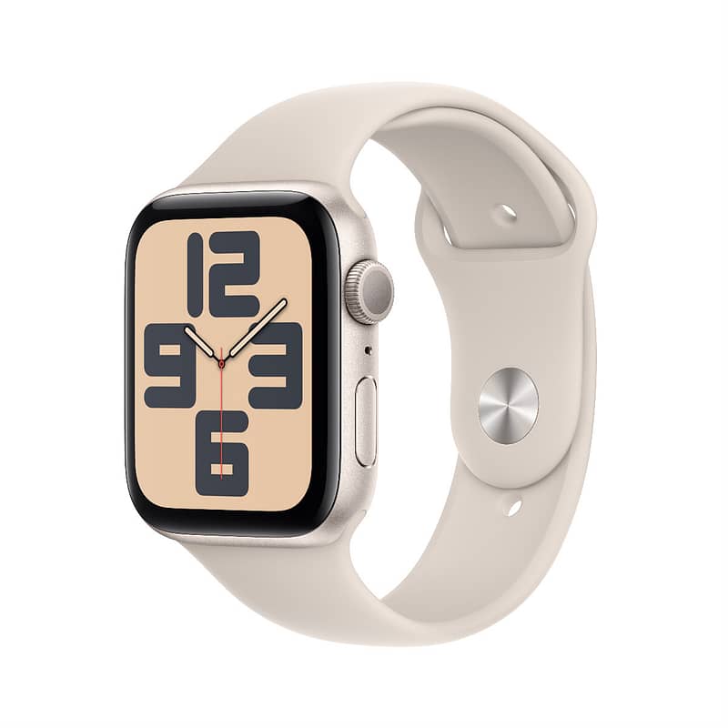 Apple Watch SE GPS 44mm Starlight Aluminium Case with Starlight Sport Band – S/M Apple Watch Shop Online at Dubai Offers 2