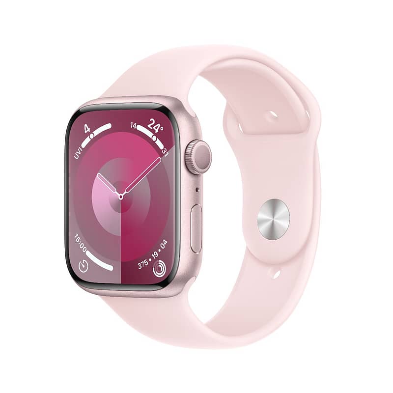 Apple Watch Series 9 GPS 41mm Pink Aluminium Case with Light Pink Sport Band – M/L Apple Watch Shop Online at Dubai Offers 2