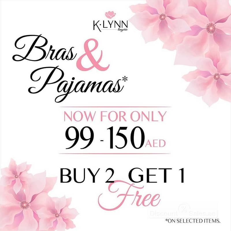 Buy 2 get 1 free on selected styles at K-Lynn Lingerie Clothing Shop Online at Dubai Offers 2