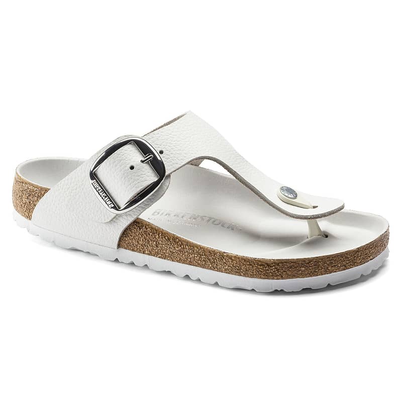 Gizeh Big Buckle Natural Leather White Female Female Shop Online at Dubai Offers 2