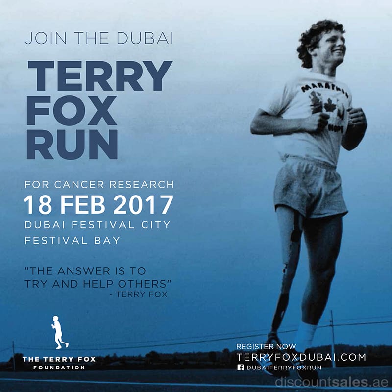 Join The Dubai Terry Fox Run 2017 Event & Shows Tickets Shop Online at Dubai Offers 2