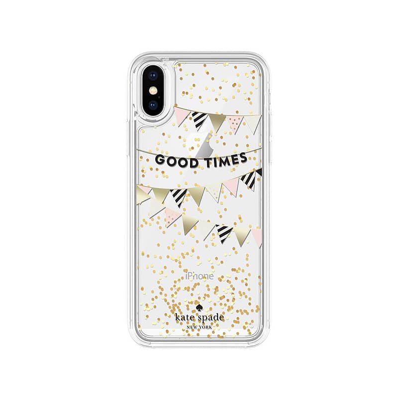 Kate Spade New York Liquid Glitter Case for iPhone XS/X – Good Times Gold Accessories Shop Online at Dubai Offers 2