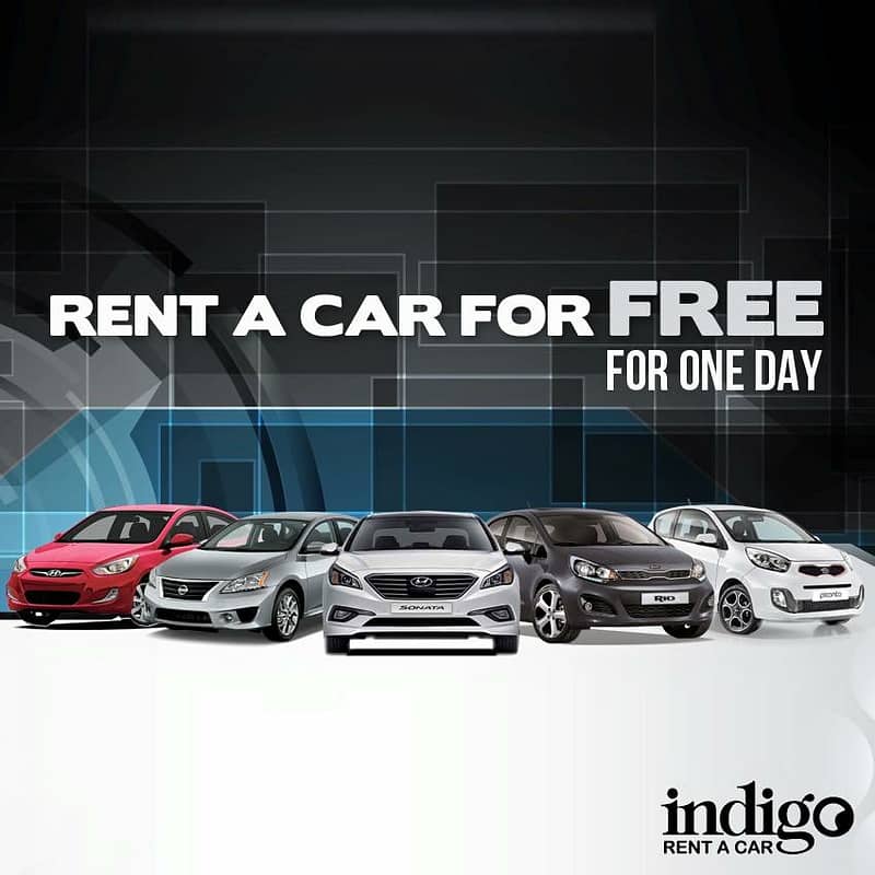 Rent a car absolutely free for a day with indigo rent a car Car Rental Shop Online at Dubai Offers 2