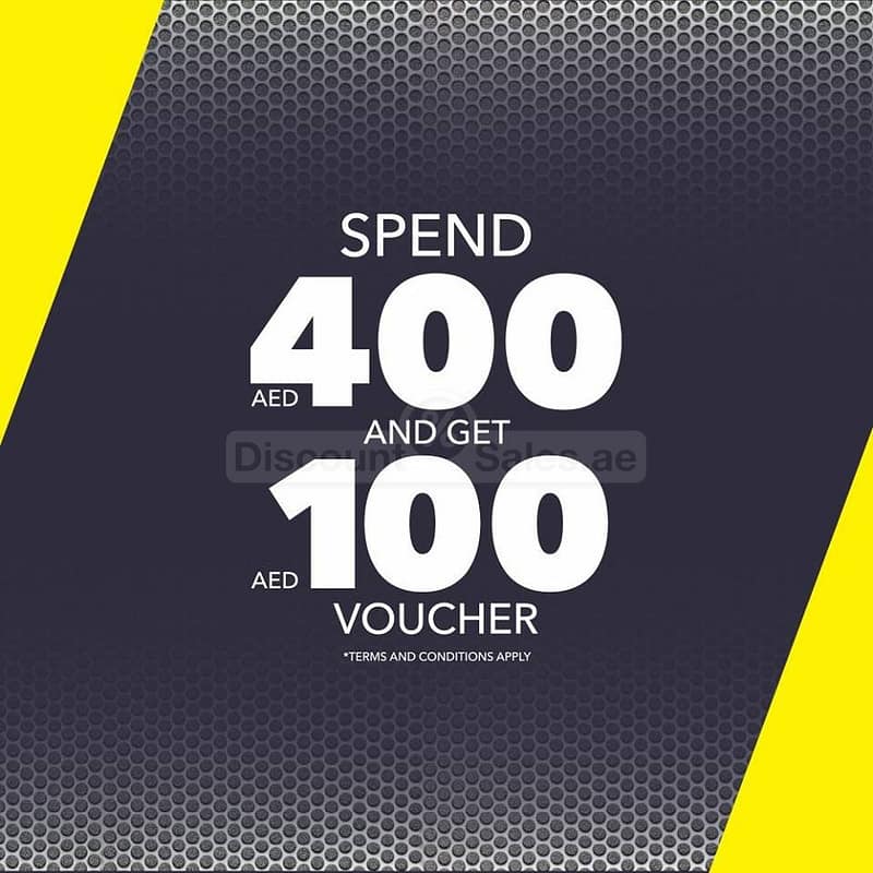 Spend AED 400 and get AED 100 Gift Voucher at Go Sport Dubai Mall Shop Online at Dubai Offers 2