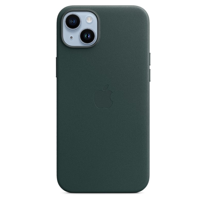 iPhone 14 Plus Leather Case with MagSafe – Forest Green Accessories Shop Online at Dubai Offers 2