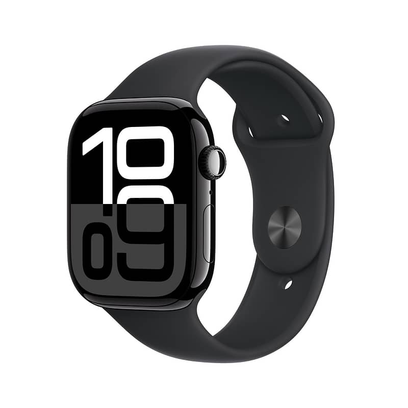 Apple Watch Series 10 GPS + Cellular 42mm Jet Black Aluminium Case with Black Sport Band – S/M Apple Watch Shop Online at Dubai Offers 2