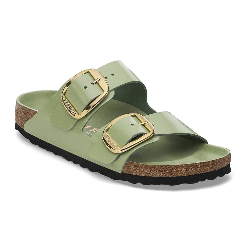 Arizona Big Buckle Natural Leather Patent High-Shine Green Tea Female Female Shop Online at Dubai Offers 2