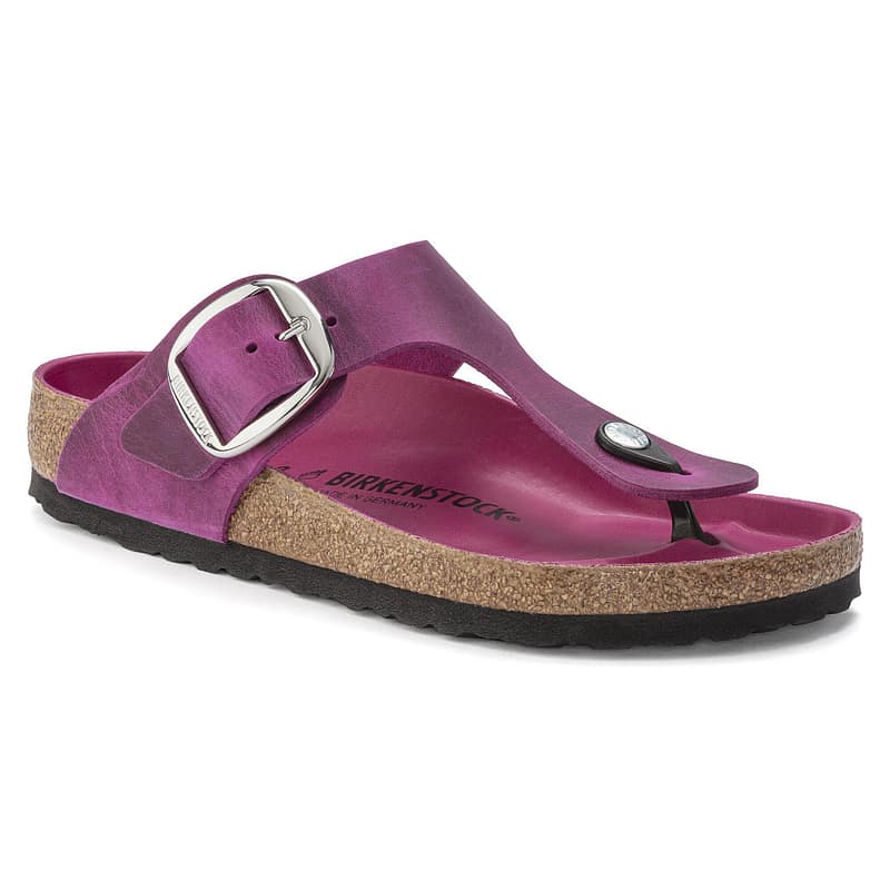 Gizeh Big Buckle Natural Leather Oiled Festival Fuchsia Female Female Shop Online at Dubai Offers 2