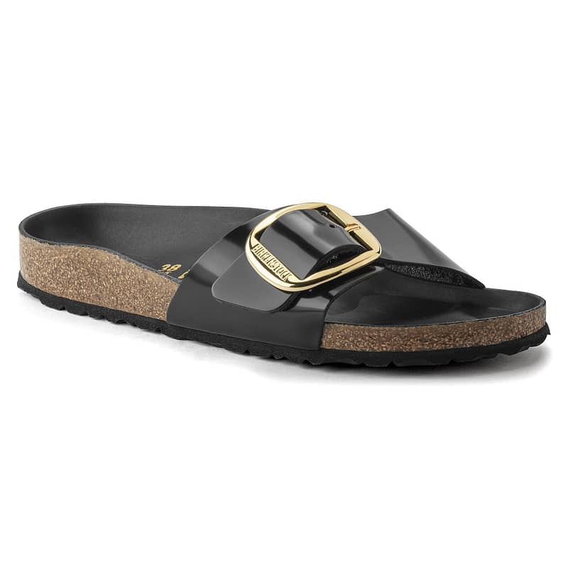 Madrid Big Buckle Natural Leather Patent Nappa Glamour Female Female Shop Online at Dubai Offers 2