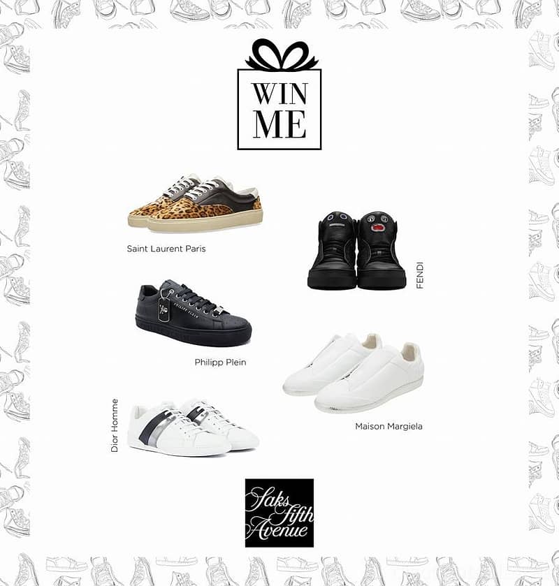 Win a Pair of Designer Sneakers @ Saks Fashion & Jewelry Shop Online at Dubai Offers 2