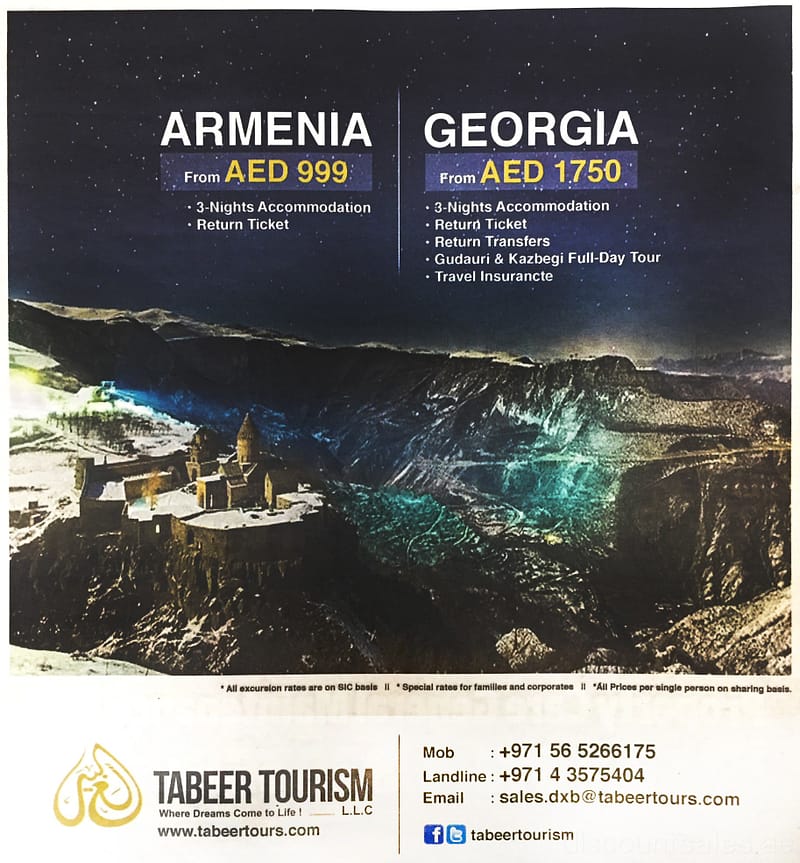 Special Holiday Packages from AED 999 @ Tabeer Tourism Flight Tickets Shop Online at Dubai Offers 2