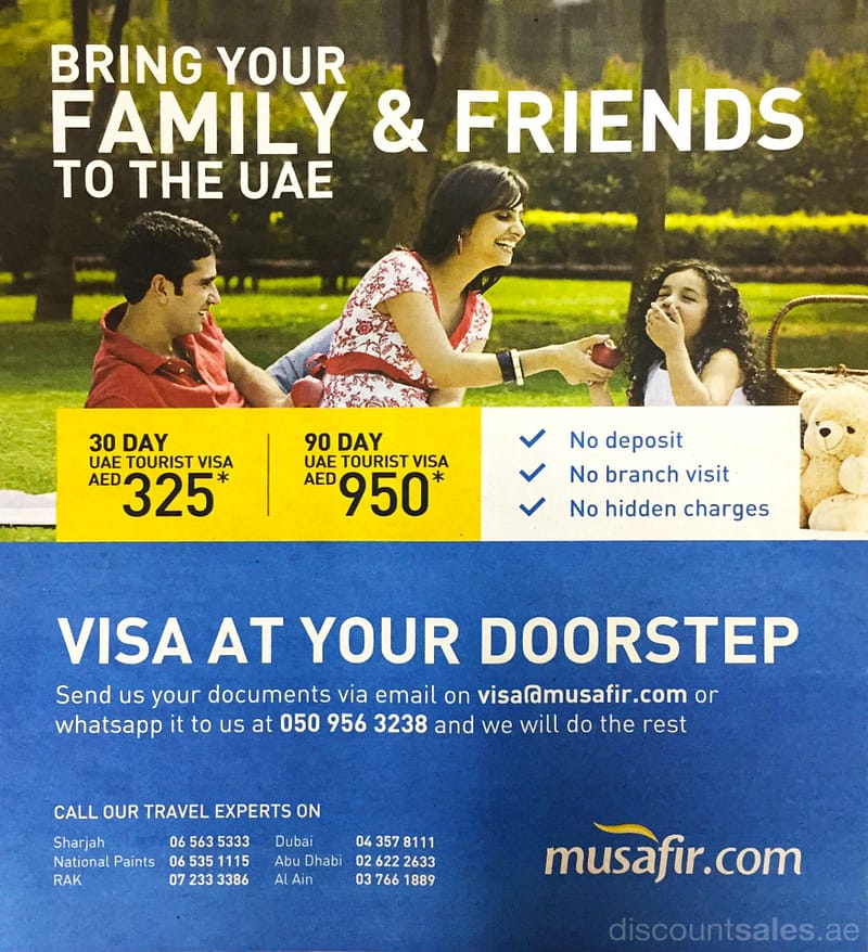 Easy Online UAE Tourist Visa by musafir Flight Tickets Shop Online at Dubai Offers 2